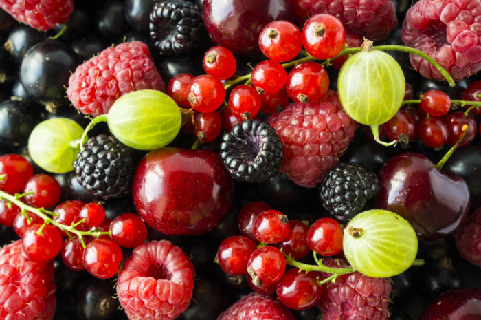 Beeren, Saisonfrüchte im Juli